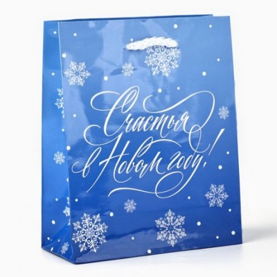 Пакеты подарочные новогодние, 12*15*5,5 см, в ассортименте